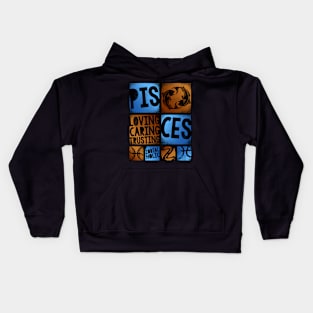 Zodiac PISCES Graffiti Box Series Kids Hoodie